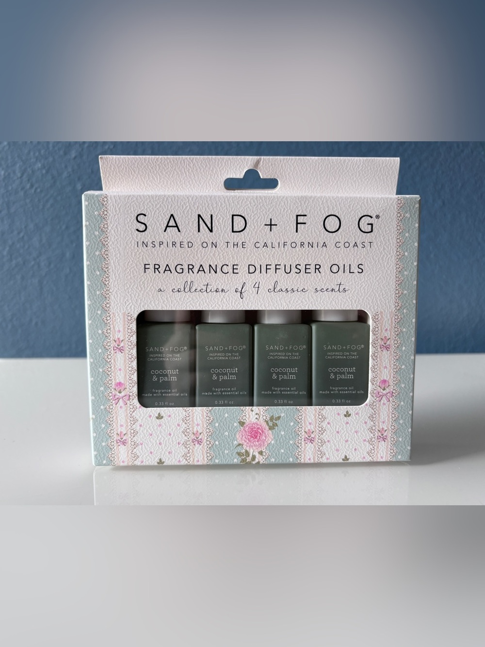 Sand + Fog Coconut & Palm Fragrance Oil Dropper Set - 4pk